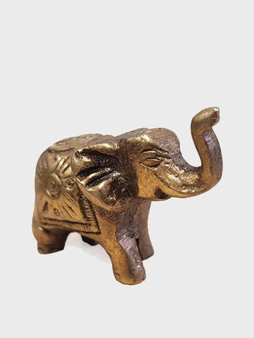 Namaste Antique Brass Elephant Incense Stick Holder - Yoga Studio Store